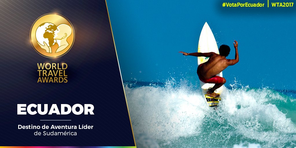 ¡#Ecuador definitivamente es un destino de aventura!. Apóyanos y #VotaPorEcuador en los #WTA2017. Contamos contigo ➡ bit.ly/2piXVUO