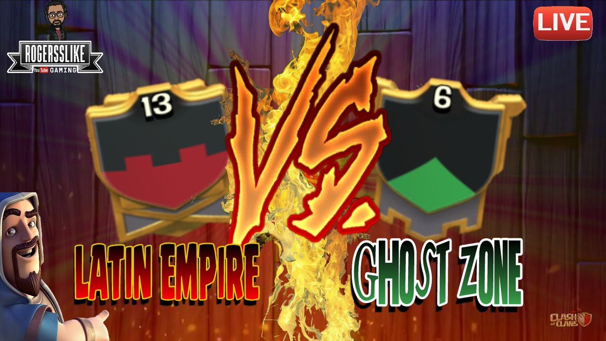 OMG!! SUPER GUERRA EN DIRECTO | LATIN EMPIRE VS GHOST ZONE | TH11-TH9 | Rogersslike Clash of Clans' at gaming.youtube.com/c/RogerFrancoR…