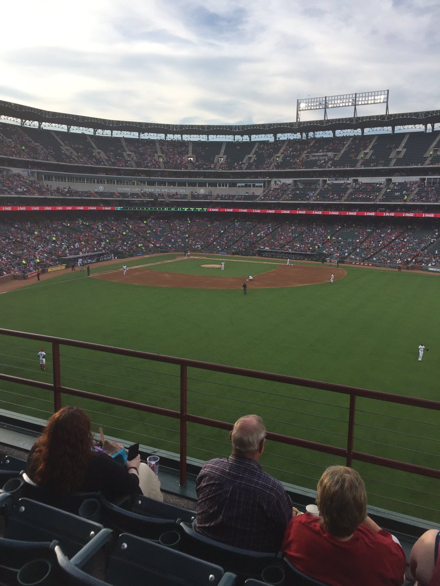 ordychief99's tweet photo. Texas Rangers vs Tampa Bay Rays!!  Finally made it to the Ballpark in Arlington. https://t.co/xdhOGO7om3