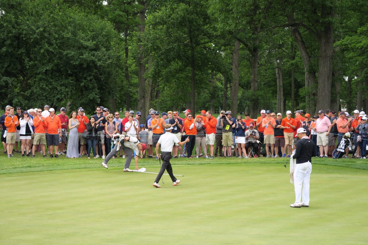 DylanMeyerGolf's tweet photo. Illini nation, you all continue to amaze me. Your support is by far the best in the country. Thank you for another great season! 🔶🔷 #ILL https://t.co/hVSlOgWcDt