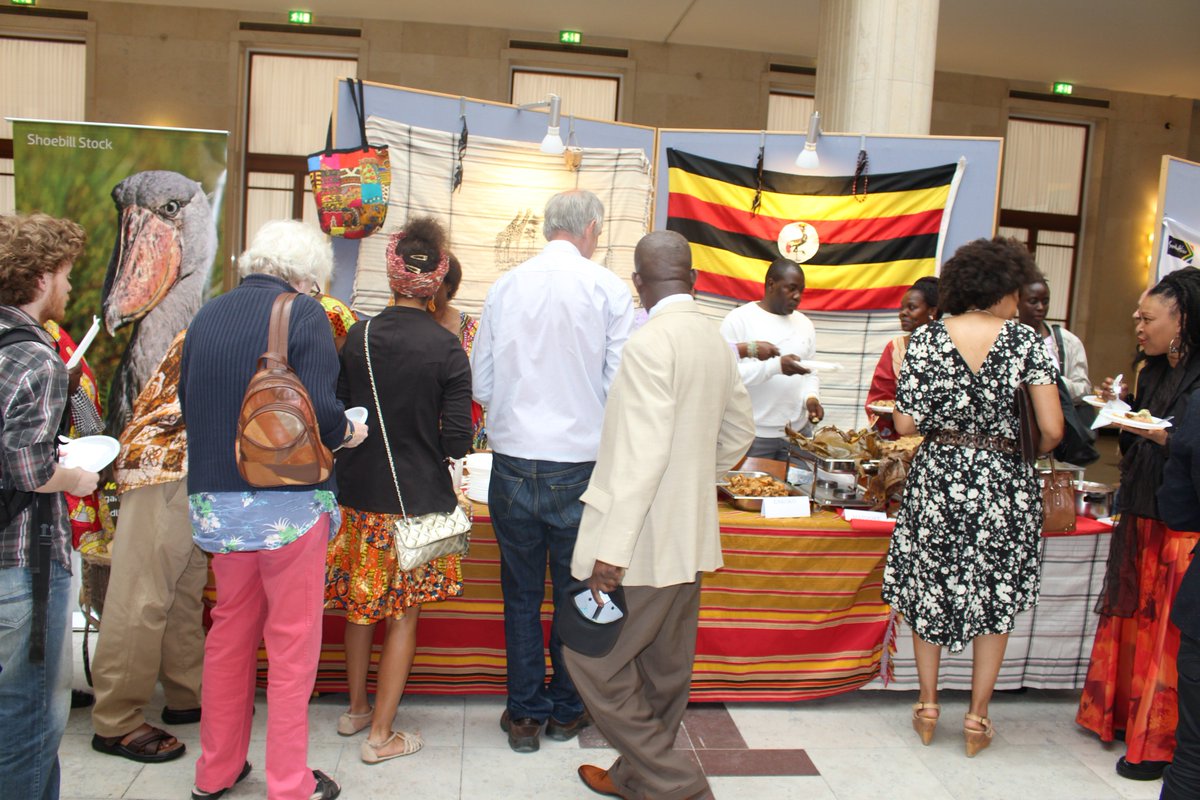 DkUganda's tweet photo. Uganda Embassy in Nordics during African Day Cerebration it took place on 18th/05/2017 in Copenhagen. People enjoyed real Ugandan local food https://t.co/93s5SQdSQ2