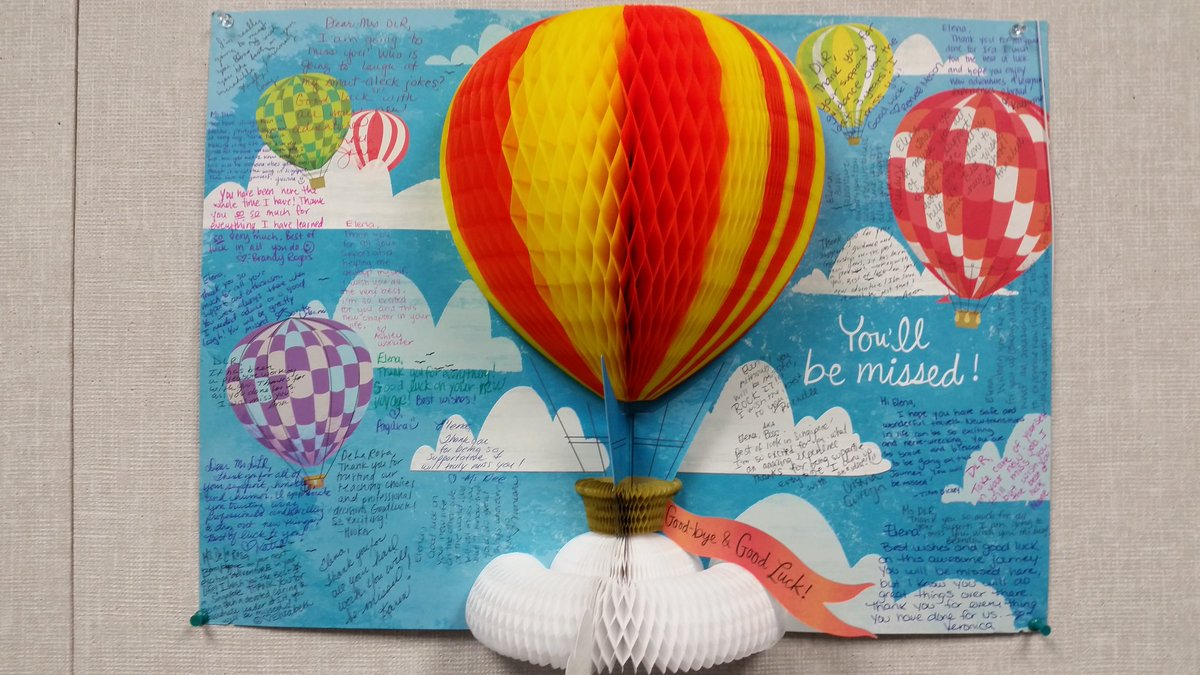 Harbison_Hawks's tweet photo. My wonderful staff planned  a beautiful Farewell Get Together today!  I will miss my IH family! #NSDnow https://t.co/oDGiI6sIE2