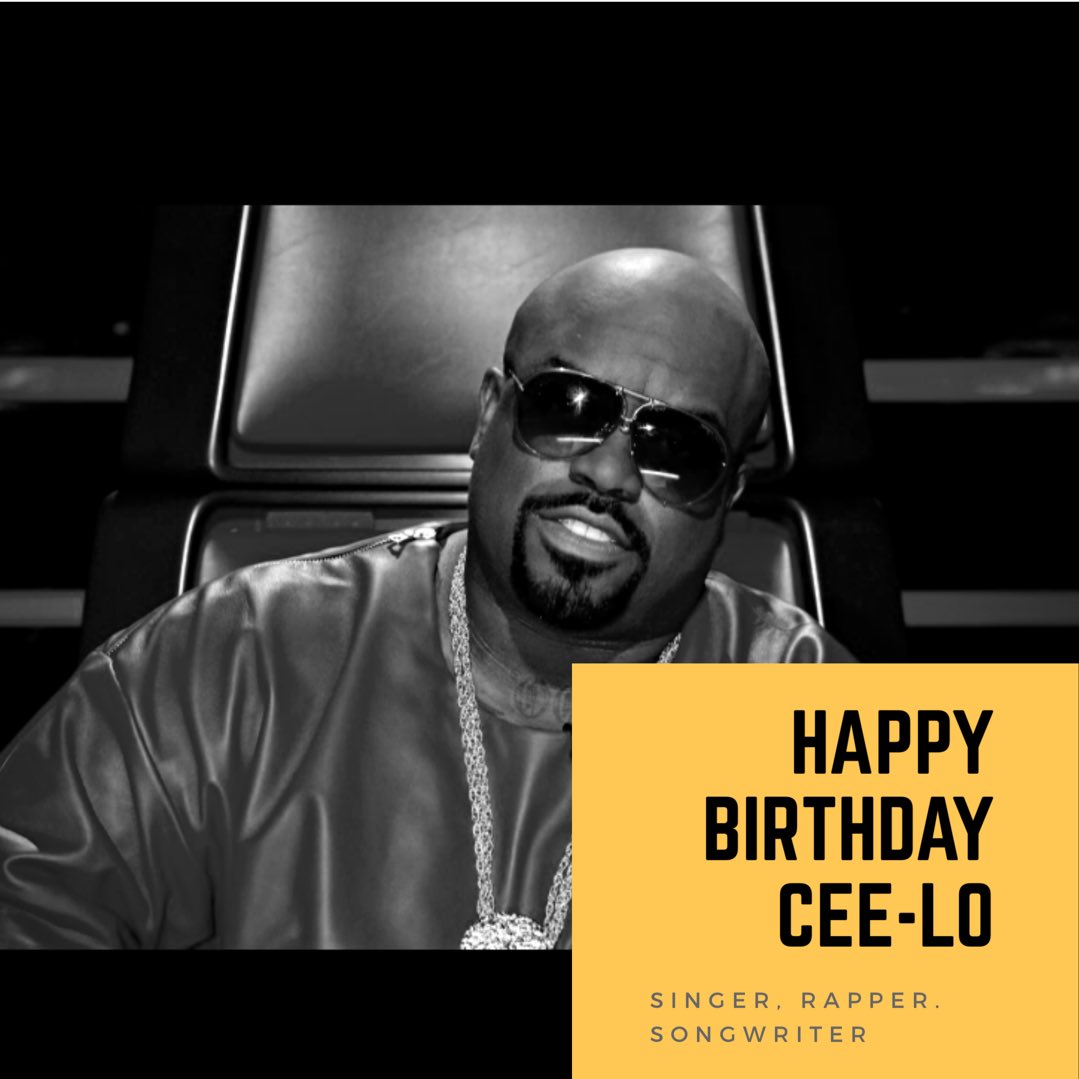Happy Birthday CeeLo Green! Mad respect to the singer, songwriter, rapper, producer.  