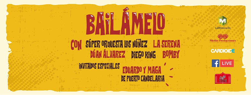 LosCandelarios's tweet photo. ¡Mañana El Caballero del Bajo y Maga la Maga estarán en el #FacebookLive de #LaMúsica.fm a las 5:30 p.m.! ¡No se lo pierdan! #Bailámelo https://t.co/6CsBtaVow1