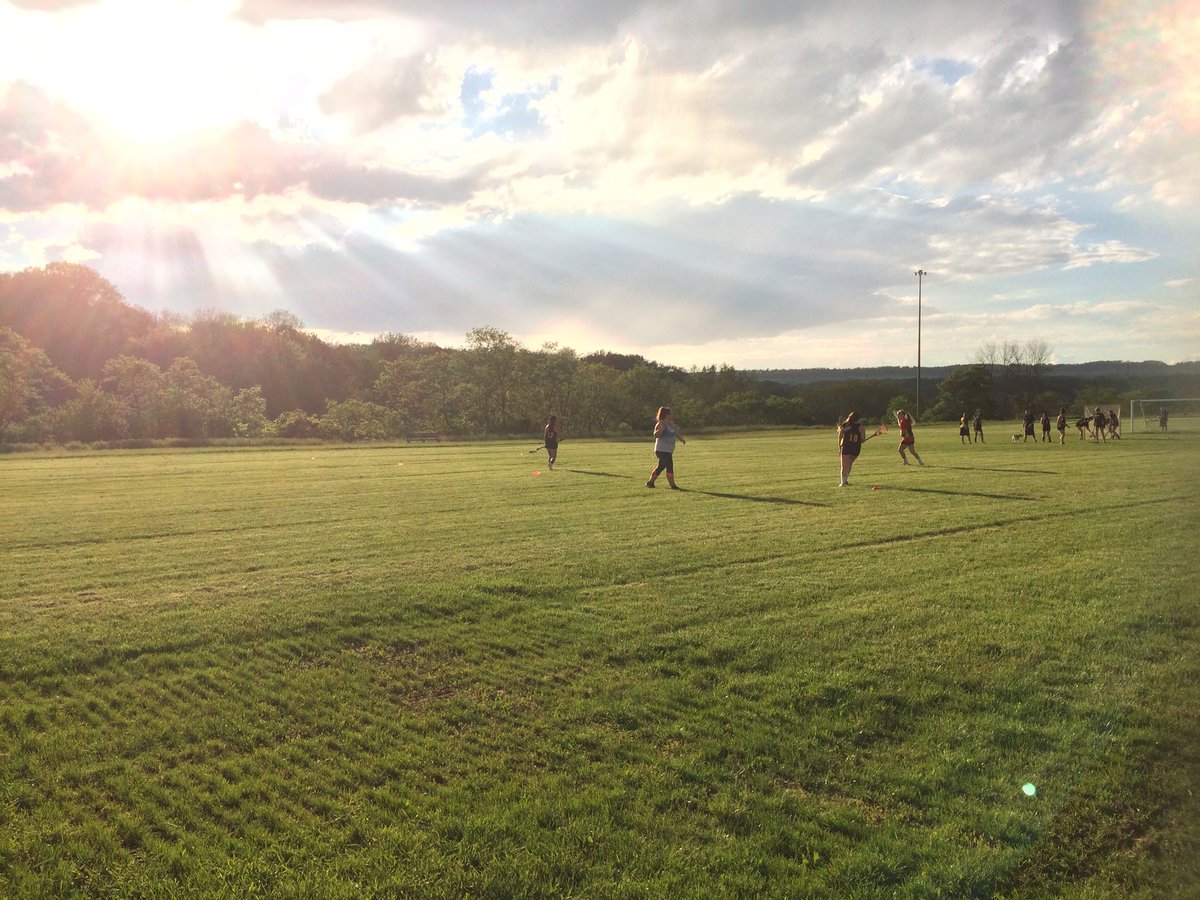 HLAgirlsfield's tweet photo. After and before the T-storm... #PracticeCancelled #HamOnt #lacrosse https://t.co/eSQF4KXMBY