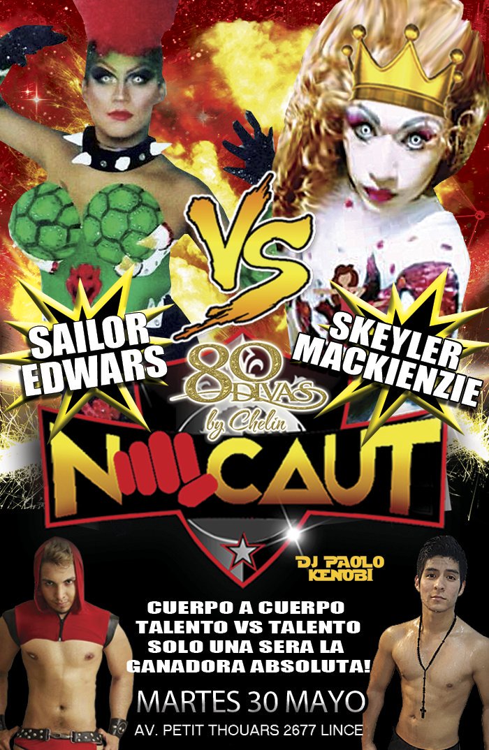 chelinperuesgay's tweet photo. HOY! MARTES 30 @80_Divas Sailor Edwards &amp; Skeyler Mackienzie MIE31 TRONOS con Venus Delano JUE1° MrCHALA Los +DOTADOS VIE2 Queens con Pacora https://t.co/FzYCMICXVz