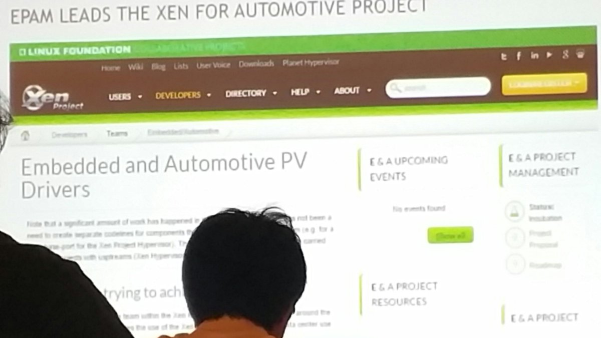 TizenHelper's tweet photo. #LfAls : #ConnectedVehicle isolate critical software with #vitualization #xen on #renesas on @ARMEmbedded CPU https://t.co/rLAtfdemOC