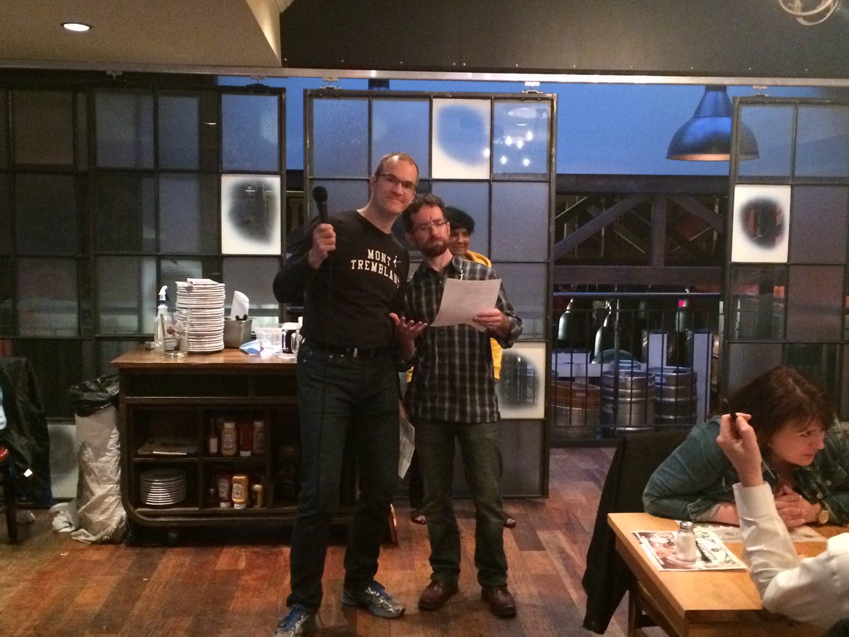 Trivia Night in support of AIEF happening now. Presenting your hosts Jon and Trevor <a href="/armacanada/">ARMA Canada</a> #armacanada2017 <a href="/BanksTrevor/">Trevor Banks</a> <a href="/StumpTheBand/">Jon Weston</a>