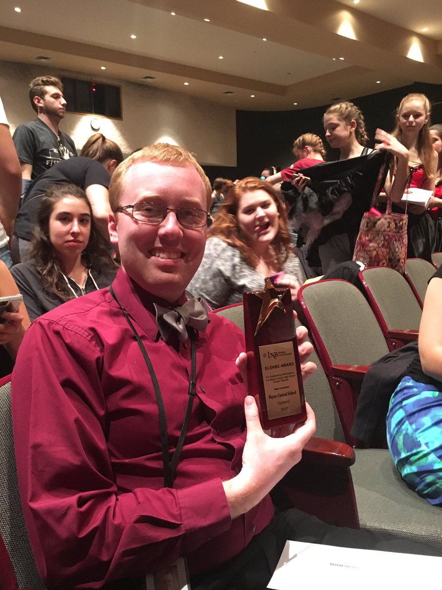 waynehschorus's tweet photo. @WayneCentralHS Our pit wn the Elenbe for Best Orchestra! https://t.co/JNis1Onora