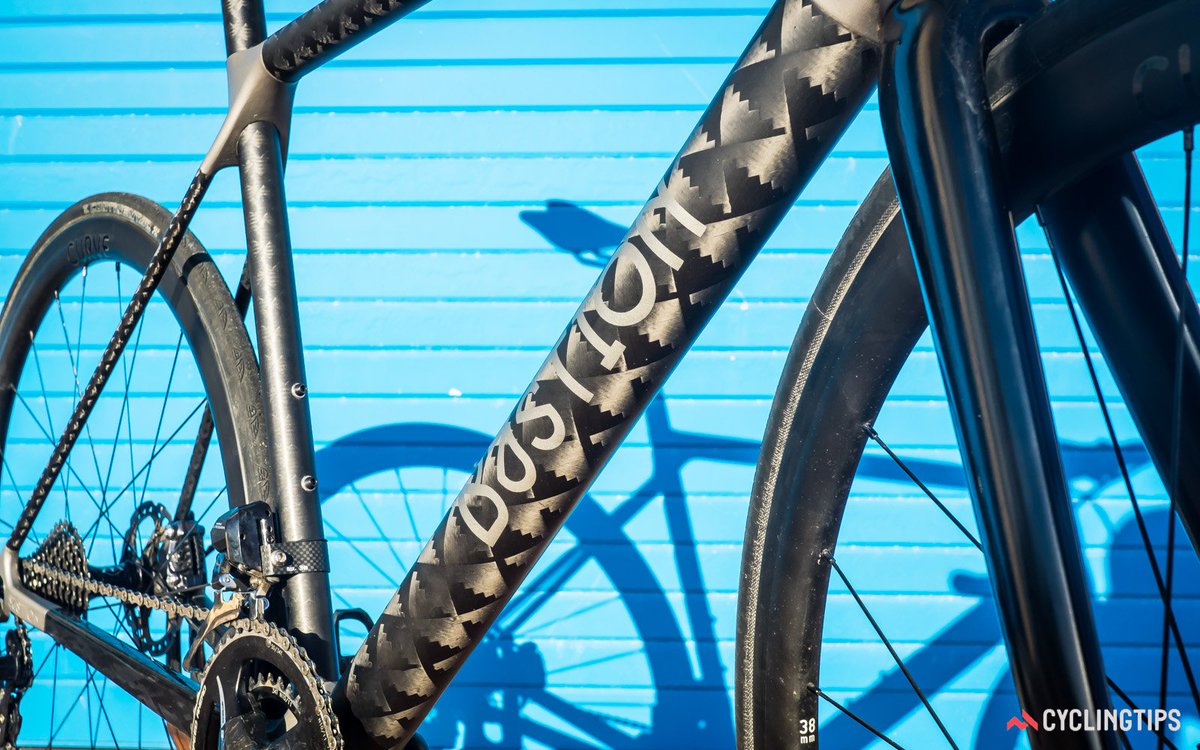 cyclingtips's tweet photo. Carbon fibre tubing + 3D-printed Ti lugs = beautiful frames from @BastionCycles. In-depth review here: https://t.co/9tK1Q39ntr https://t.co/p05Ke5uYXX