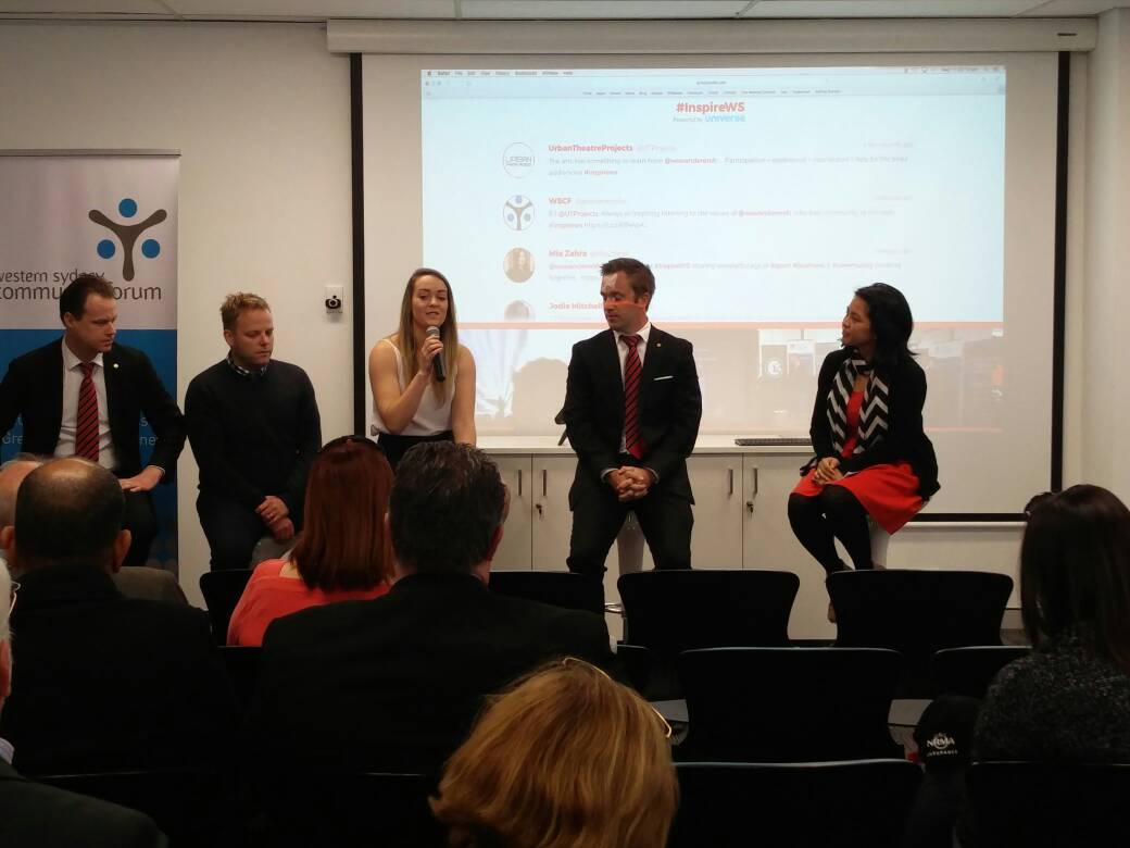 WS_Collective's tweet photo. Great insights from Josh, Mark, Brooke and Richard from @wswanderersfc on #socialcohesion #sport and #socialinvestment at #InspireWS https://t.co/RZOwLtPAyB