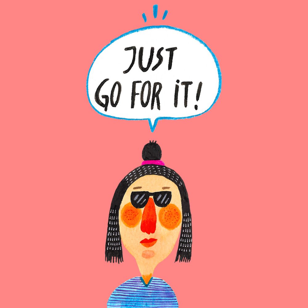 Sometimes you have to stop being scared and just go for it! #justgoforit