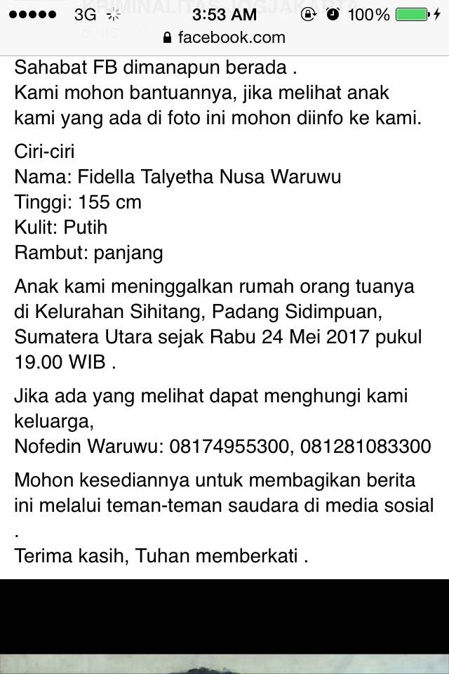 Telah meninggal rumah Fidella Takyatha Nusa Waruru. Anda kenal? Silakan hub Nofedin 08174955300 <a href="/105kissfmmedan/">105 KISS FM MEDAN</a>