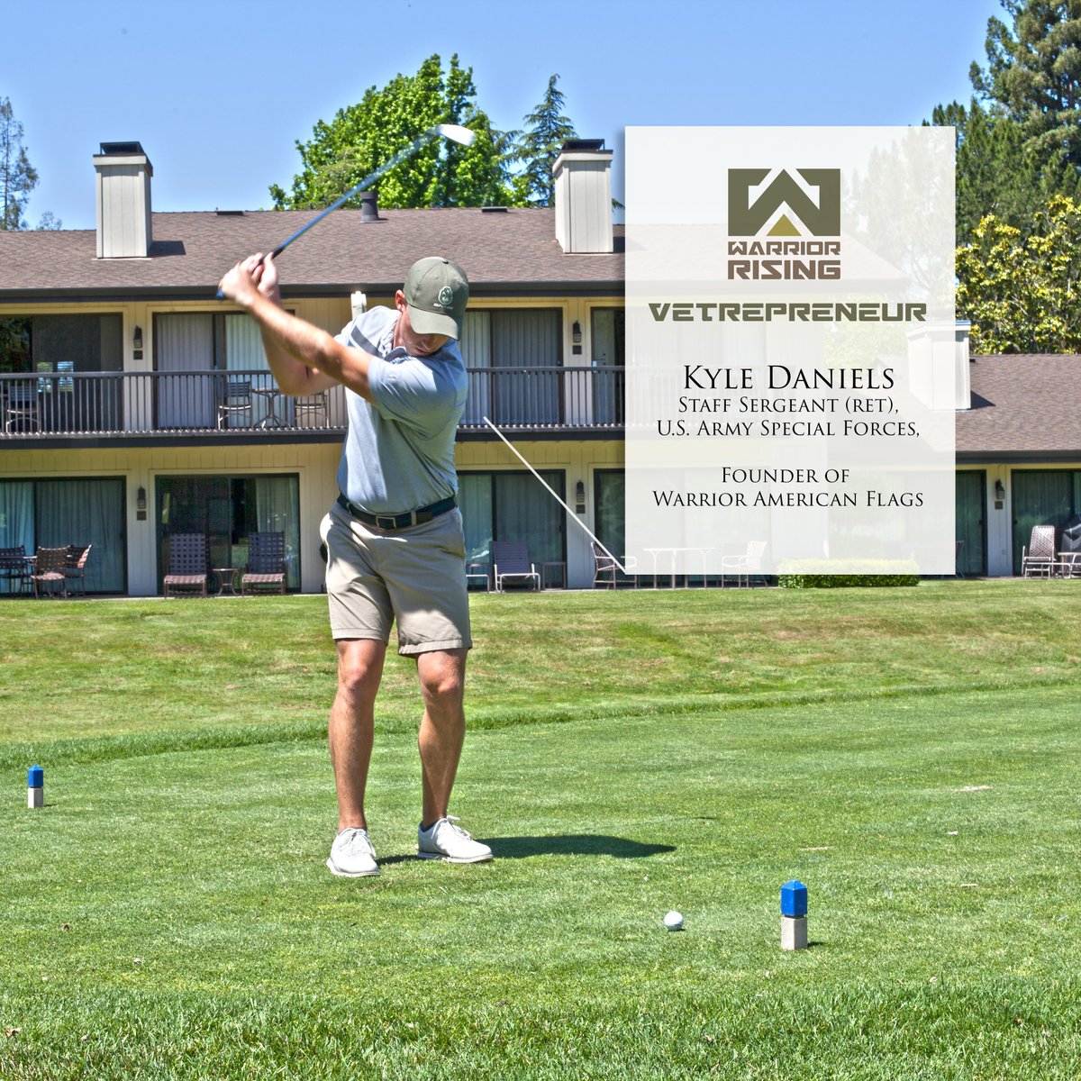 warriorrising's tweet image. Picture: Kyle Daniels takes a practice swing before teeing off at Warrior Rising’s latest Napa Valley...

Full post: bit.ly/2rhQhIQ