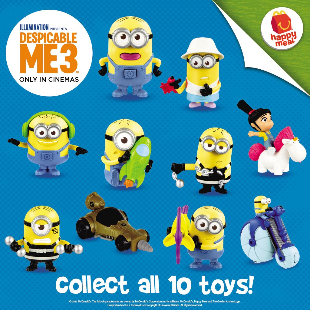 Mcdo Philippines On Twitter Did Someone Say Banana Our Favorite Minions Are Back With 10 New Despicable Me 3 Toys Add One To Your Collection With Every Happy Meal Https T Co Sgxgjlxxjb