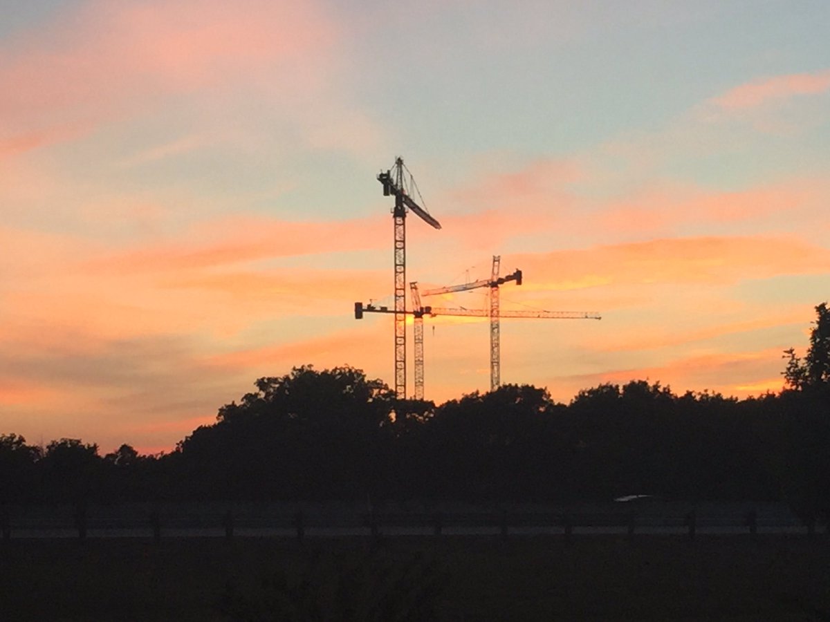 Think_MIINC's tweet photo. SWA jobsite at sunset!  Thanks Carl! https://t.co/a0KMCzEnIL