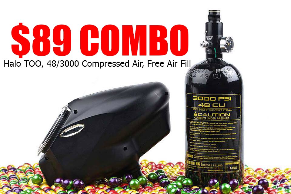 pbgateway's tweet photo. Insane combo deal happening now at all locations and online.  #empirepaintball Halo Too #paintball loader, 48/3000 tank  #paintballgateway https://t.co/6fAUsyiSUn