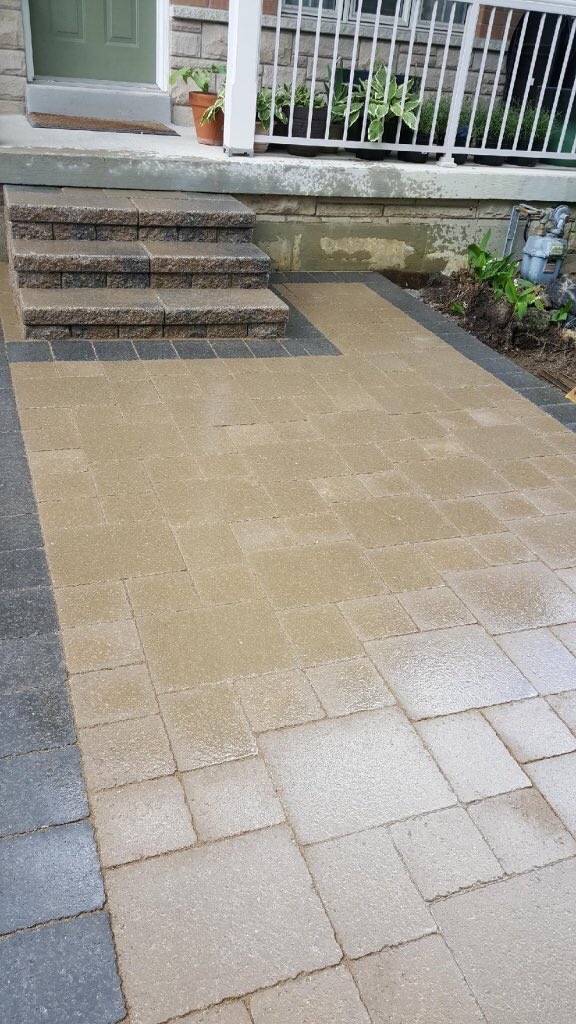 BluemaxLandscap's tweet photo. Well done @SamuelBluemax #frontentrance #Walkway #Vaughan #Vaughanhomes #bestwaystone https://t.co/xVVDlKRvuH