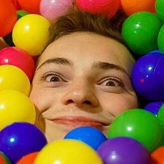   HAPPY BIRTHDAY 
here is a picture of Lance Stewart in a ballpit 