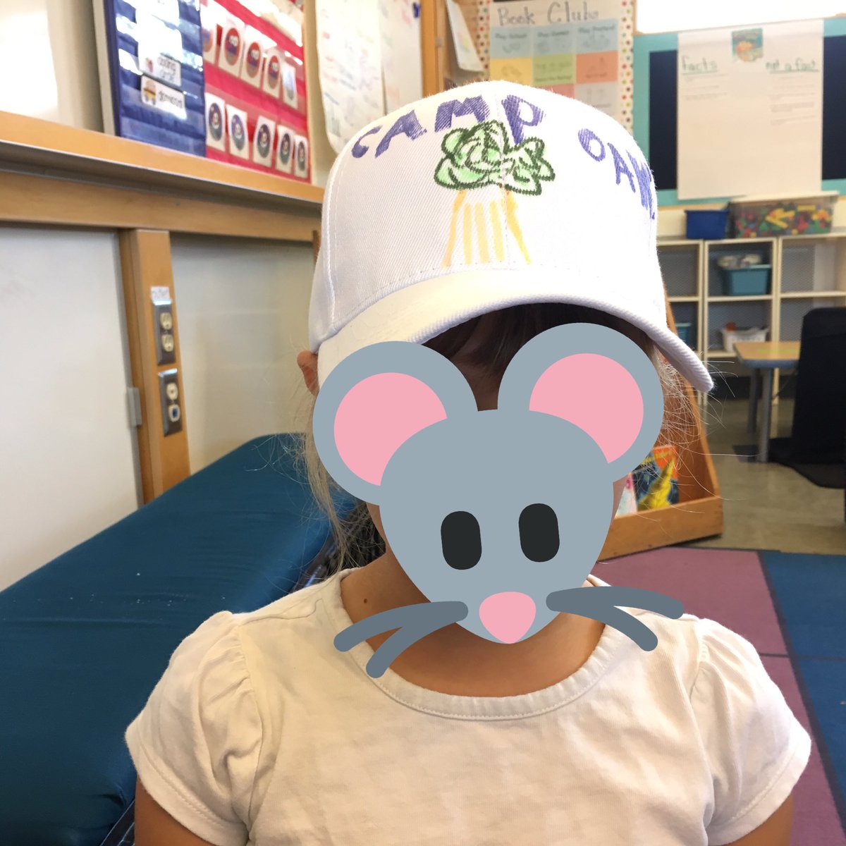 regnerclass's tweet photo. Started Camp Oak today by decorating hats. Should be a fun last few days with these great people! #teamoak #lasdk8 https://t.co/B47ttUSMVC