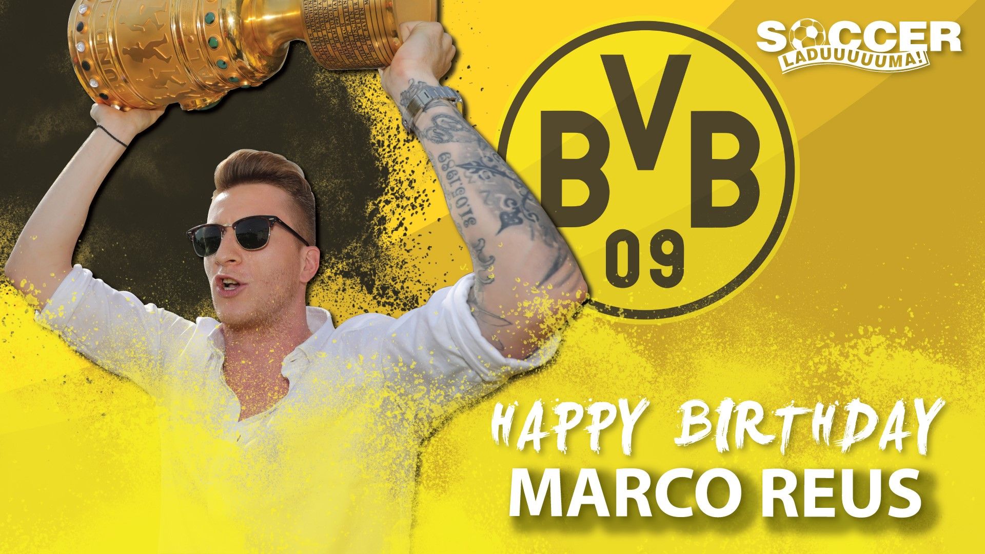 Happy Birthday to Dortmund Forward, Marco Reus!   Wonder if he\ll celebrate his birthday with a move? 
