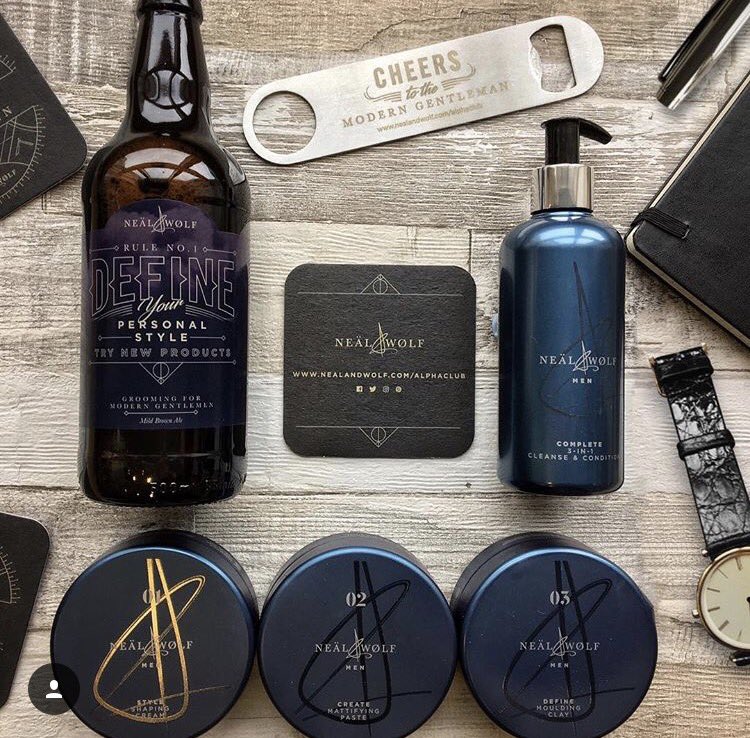NealandWolf's tweet photo. The team at @creativeheadmag celebrated our new Men's range with this tip top picture 👌🏻. Love this. Thanks guys, enjoy. https://t.co/F9pjlycixX