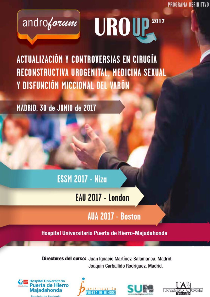 Dr Mtez-Salamanca (@mtezsalamanca) on Twitter photo No pierdas la oportunidad!! La fecha se acerca <a href="/gua_aeu/">Grupo Uroandrológico</a> <a href="/AndroAEU/">Grupo Andrología AEU</a> <a href="/ASESAorg/">ASESA</a> @lyxurologia <a href="/IDIPHIM/">Inv Puerta de Hierro</a> No pierdas la oportunidad!! La fecha se acerca <a href="/gua_aeu/">Grupo Uroandrológico</a> <a href="/AndroAEU/">Grupo Andrología AEU</a> <a href="/ASESAorg/">ASESA</a> @lyxurologia <a href="/IDIPHIM/">Inv Puerta de Hierro</a>