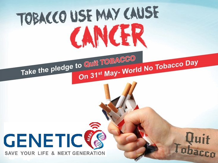 GeneticsAlert9's tweet image. #worldnotobaccoday Take pledge to QUIT TOBACCO