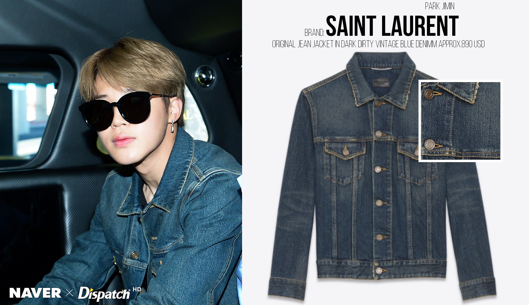 BTS STYLE⁷ on X: JUNG HOSEOK LOUIS VUITTON • lv spray denim jacket $2320 (  j-hope for samsung )  / X