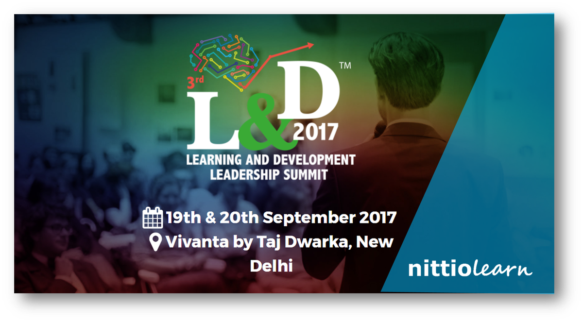 We are participating in the 3rd L&amp;D Leadership summit in Delhi on 19th-20th September. Look forward to seeing you there. #elearning