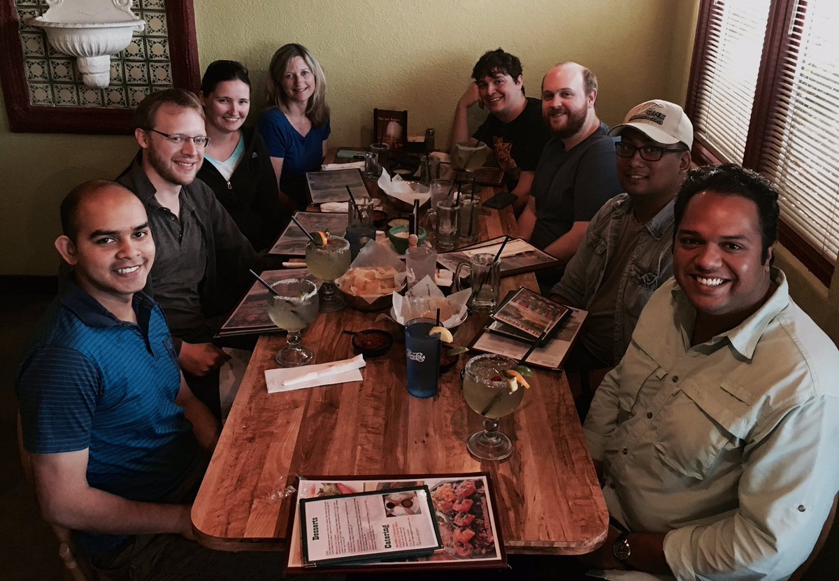 PSukthankar's tweet photo. Good times with team Slusky @SluskyLab #LabSocials #MembraneDisruption https://t.co/x2IJaX0oAj