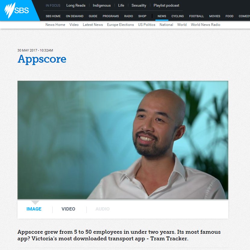 Alex Louey, @AppsCore_Au: From humble beginnings to working with brands  @Telstra and @NAB #smallbizsecrets @SBS bit.ly/2qzyc7F