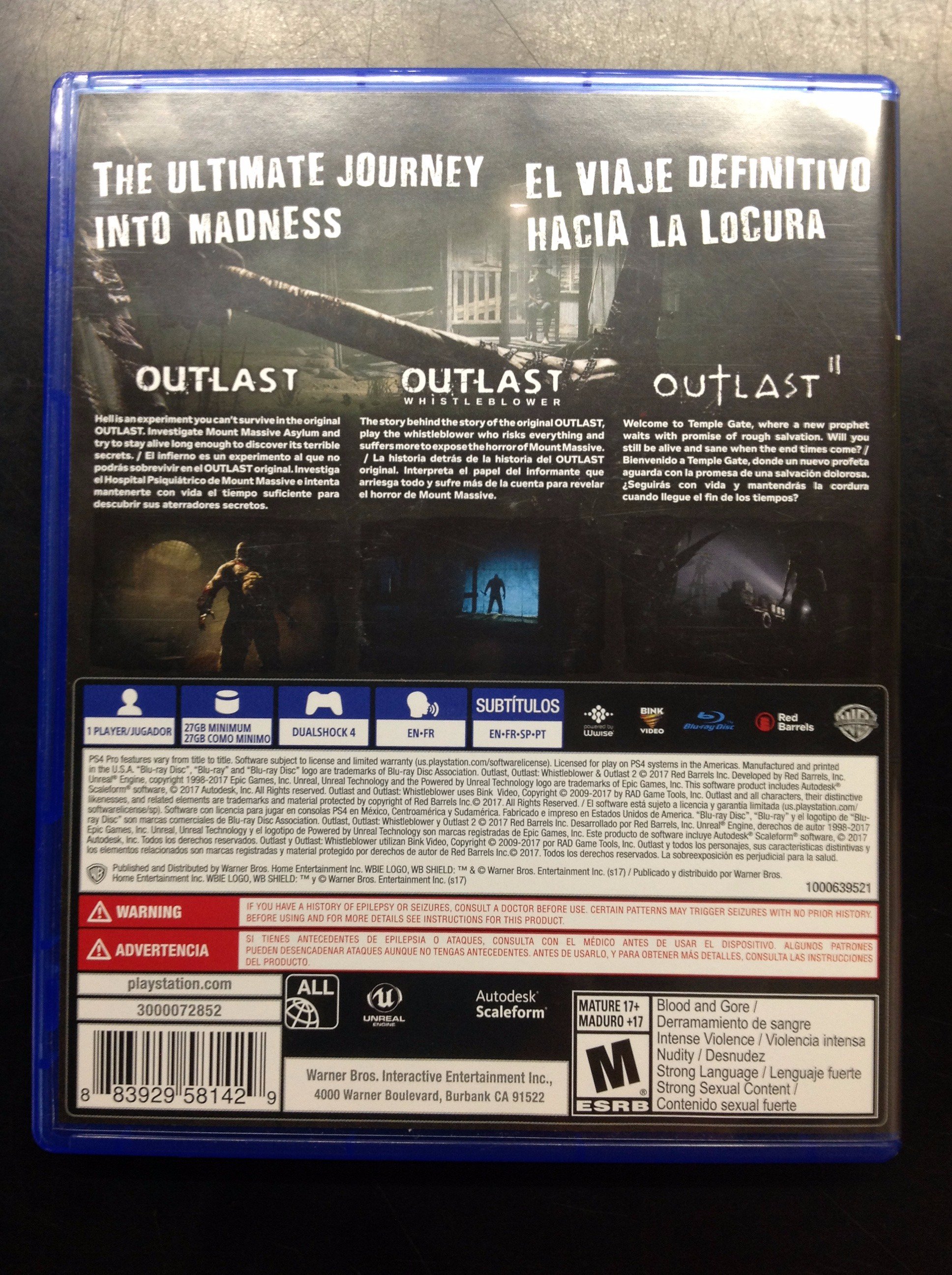 ファミーズ西尾シャオ プラモデル買取強化中 Ps4 Outlast Trinity 海外版 買取いたしました 逃げるの好きな人だったら 絶対やって損のないゲーム 鬼ごっこ Amp 隠れんぼです ただし 日本語字幕が付くのは2のみです また 中古のためdlcは