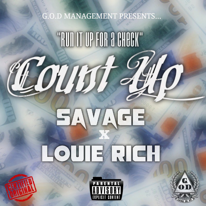 GODmanagement's tweet photo. "COMING SOON"
"COUNT UP" Ft. Savage X Louie Rich
#GAAAH
#GODmanagement https://t.co/7RJynt0SYT