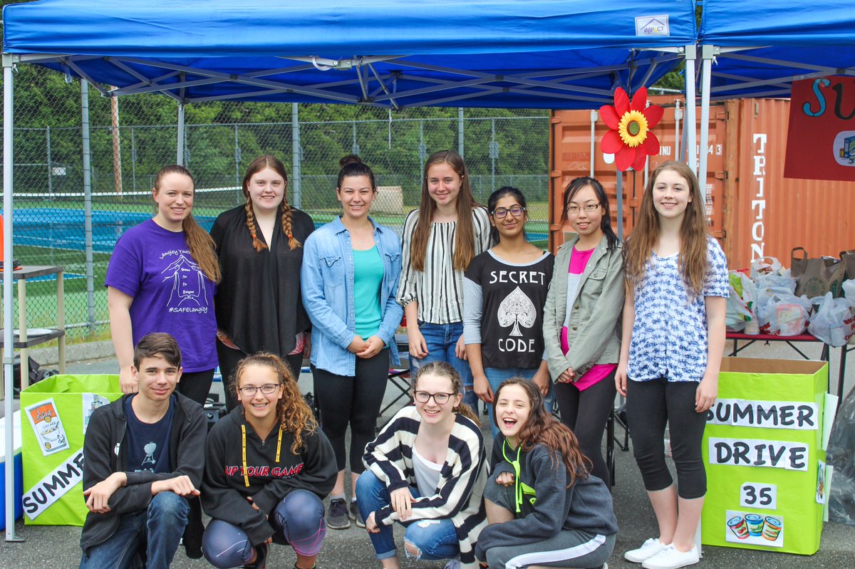 Homeless__Youth's tweet photo. Summer Drive 35 = a success! Thank you Langley High school students for supporting at risk youth! 20+ boxes have gone to Sources Food Bank! https://t.co/hDqBEEMmc9