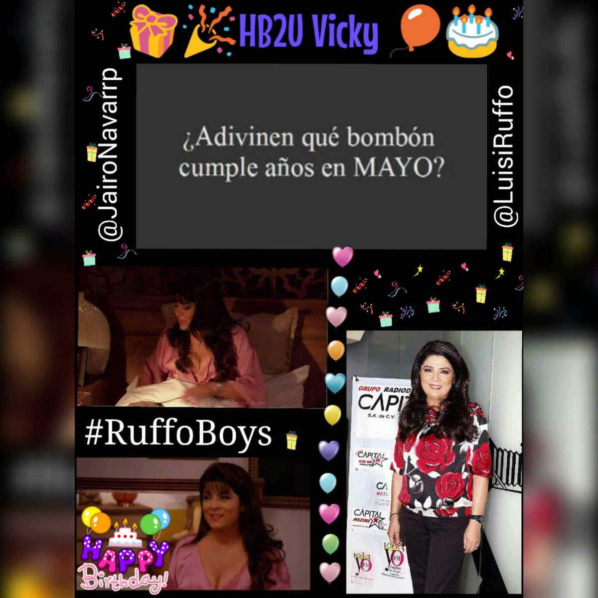 RUFFO_BOYS's tweet photo. "Se acabo la espera el gran dia a llegado hoy esta de cumpleaños 1 mujer muy hermosa" espero qe la pase muy bien mi vida @victoriaruffo31 😍❤ https://t.co/oCo68nW6hj
