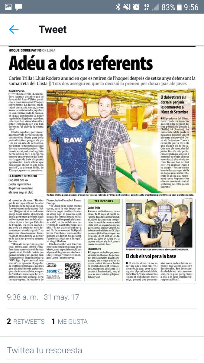 Adéu a dos referents!! (Via <a href="/segrecom_esp/">SEGRE Esports</a> ), <a href="/lluisrodero8/">LLUIS RODERO AMORÒS</a> <a href="/Ctrilla/">Carlos Trilla</a> <a href="/afolgui/">albert folguera</a> <a href="/endute07/">enric duch teixido</a> <a href="/rocllisa7/">Roc Llisa Vigatà</a> <a href="/boryus3/">Borja Lopez</a> <a href="/lluistt00/">Lluís Tomàs Tohà</a> <a href="/Andreutt9/">Andreutt9 | AuroryAI 🪼 Meshchain.Ai</a> #oklliga