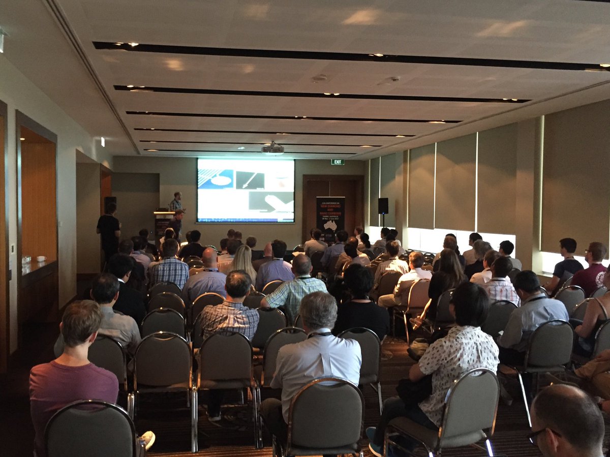 brantgibson's tweet photo. A lot of interest from @NDNC2017 delegates for Christian Degen's @ETH_en talk on #diamond #afm #probes and #resonators #ndnc2017 https://t.co/ahcsUt7HVX