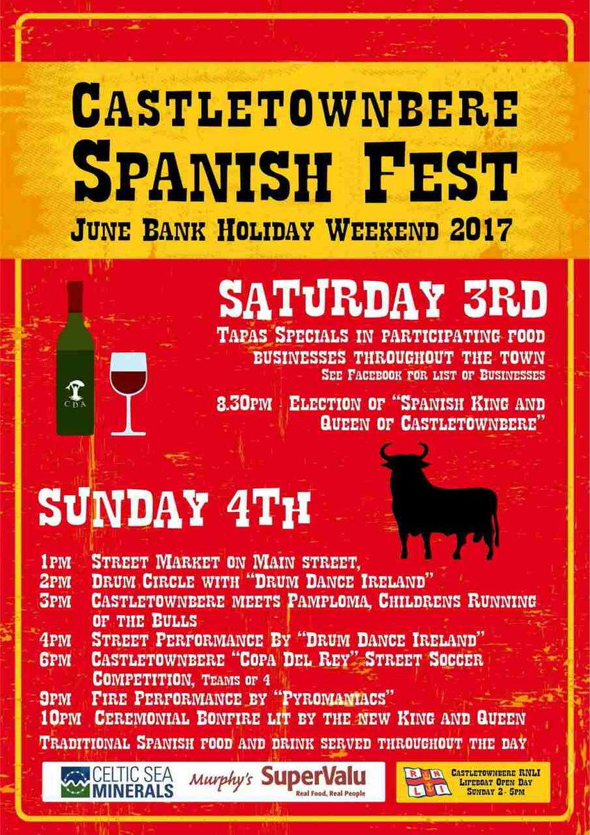CastletownCDA's tweet photo. Only a few days to go!! 😀 Our very first Spanish fest! @wildatlanticway @discoverwcork @westcorktimes @westcorkpeople @whatsoncork https://t.co/YRkf74hKTg