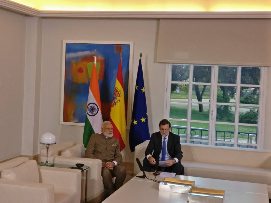 PMOIndia's tweet image. India and Spain can cooperate in so many areas, including infrastructure. We must have even closer economic ties: PM @narendramodi