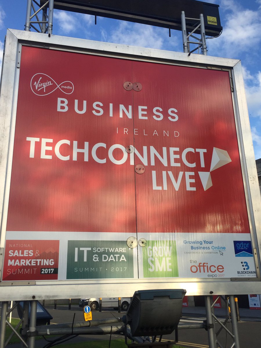 Morning #Dublin!Looking forward to today! <a href="/AvrilCrotty/">Avril Crotty</a> will be speaking <a href="/techconnectlive/">Tech Connect Live</a> on #creativity! Don't be shy, say hello! #TCLIVE17