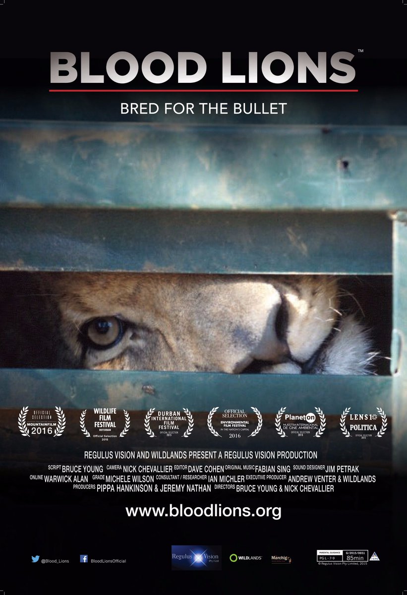 Blood_Lions's tweet photo. AUSTRALIA: #BLOODLIONS screening at Deakin University, Victoria on the 13 June. For more information: https://t.co/ZThQGKLMKp @FLOWildlife https://t.co/46H3guW26P