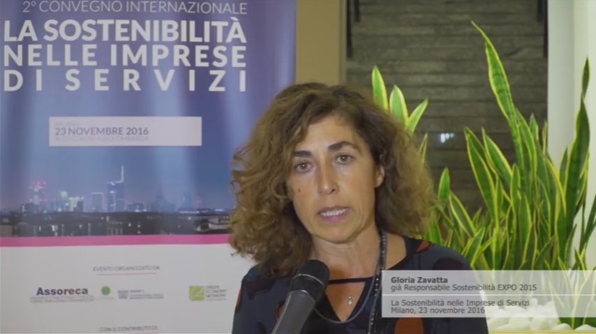 assoreca's tweet photo. Intervista a Gloria Zavatta, già Responsabile Sostenibilità EXPO 2015, al Convegno #assoreca16 >> https://t.co/0jC45M2AHj https://t.co/zQoIYdrryZ
