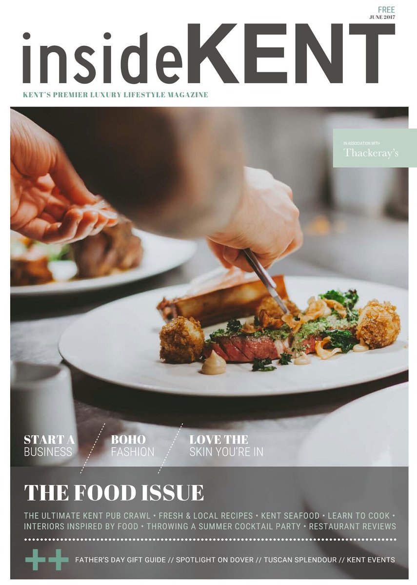 ApArtPhotos's tweet image. I'm delighted to see my photograph as the front cover of the recent issue of @insideKENT #Kent #food #photography