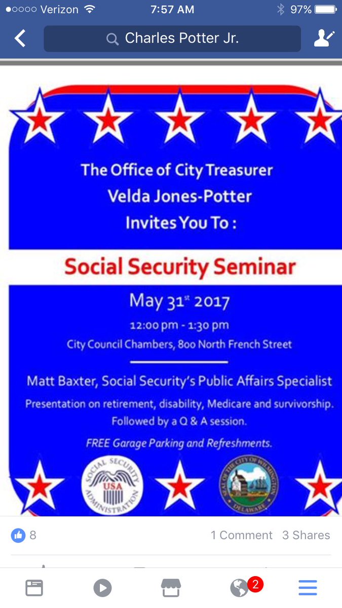 bottomline28's tweet image. Learning about Pension Planning with City of Wilmington  Delaware Treasurer Velda Jones Potter