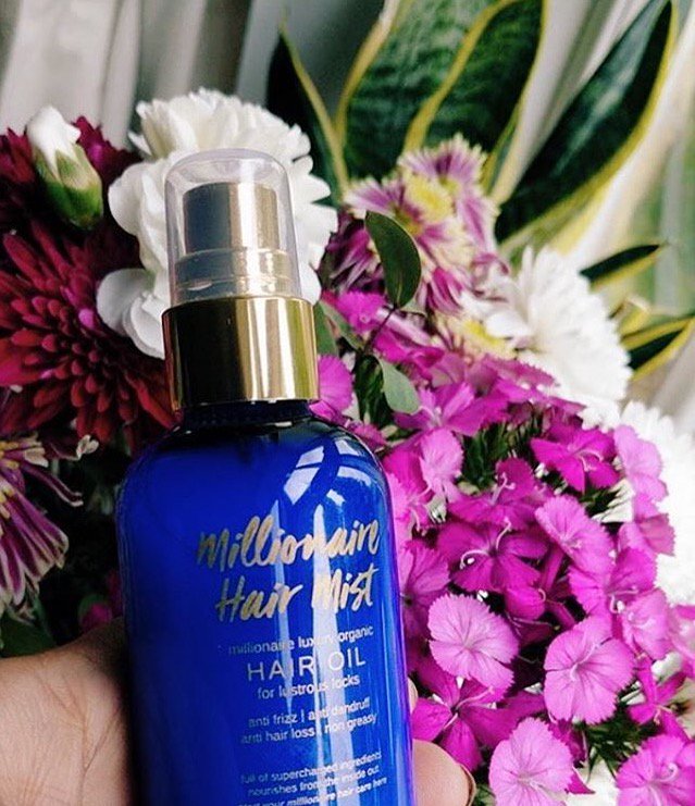 The Henna Queen <a href="/halimahbeauty/">H Beauty</a> has recently been trying #MillionaireHairMist 🌸 So happy to hear so many of you are loving my hair oil. 😍