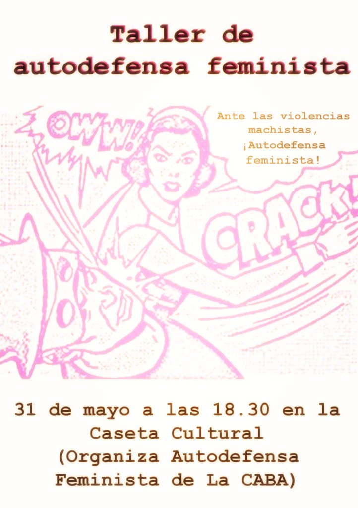 lacabaluche's tweet photo. Hoy, Taller de #AutodefensaFeminista en #CasetaCultural de #FiestasAluche y en La CABETA, estará la cope BAHsm 💚✊💜 https://t.co/rQ6xRqSIWs