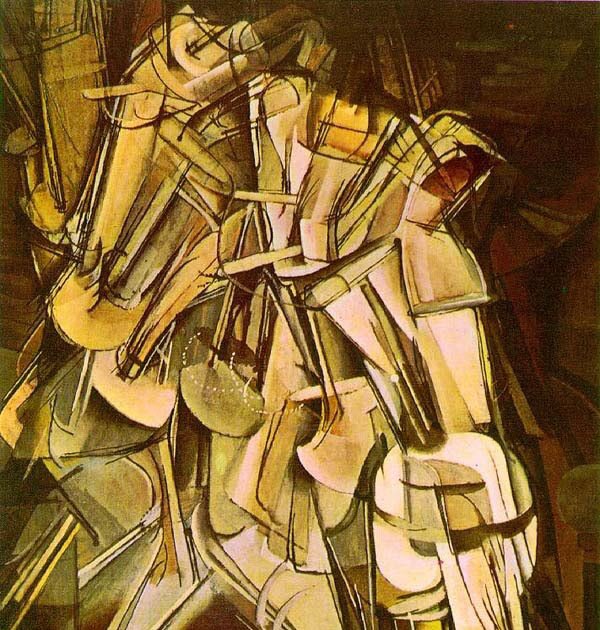 AlexGuli96's tweet photo. #MAC8DUCHAMP '' Desnudo bajando una escalera''. 1912. Cubismo. @arteneaUCM https://t.co/JE3pIQXTdc