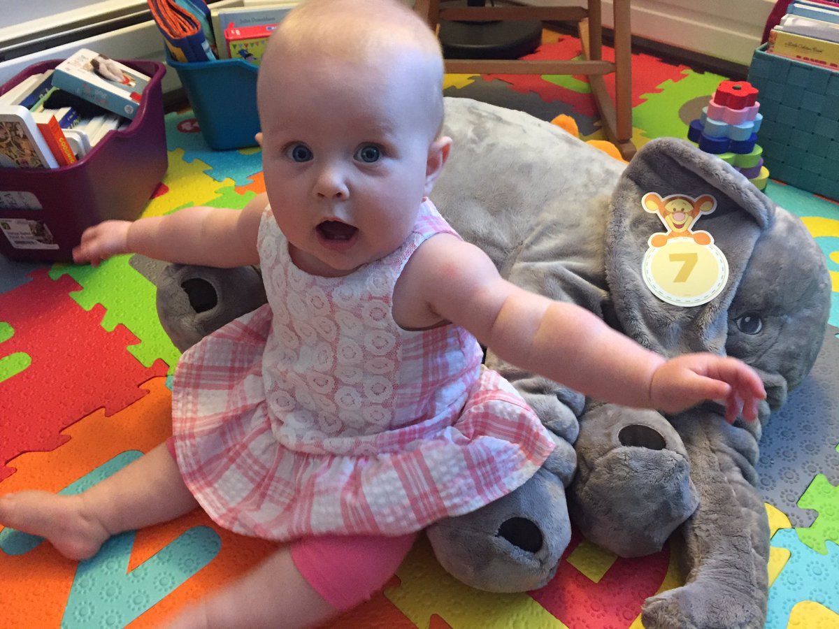 SarahDinn1's tweet photo. Baby Charlotte is so excited for James and Lauren to graduate!!!! #MUNgrad17 https://t.co/I7gqiaSJTY