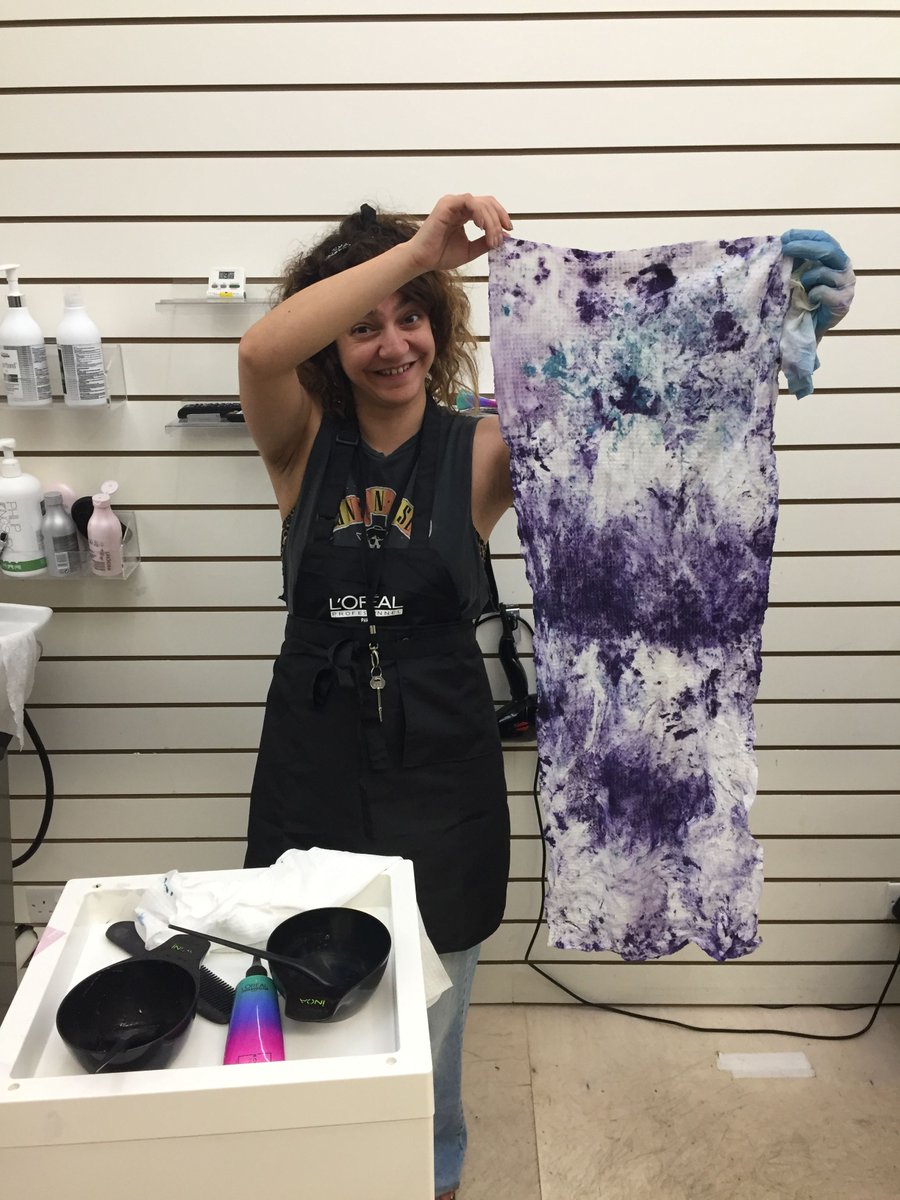 dkuksalon's tweet photo. #colorfulhair well under way! We are wondering how long it will be unti we have a #colorfulfloor! https://t.co/1F3KGtmG7O